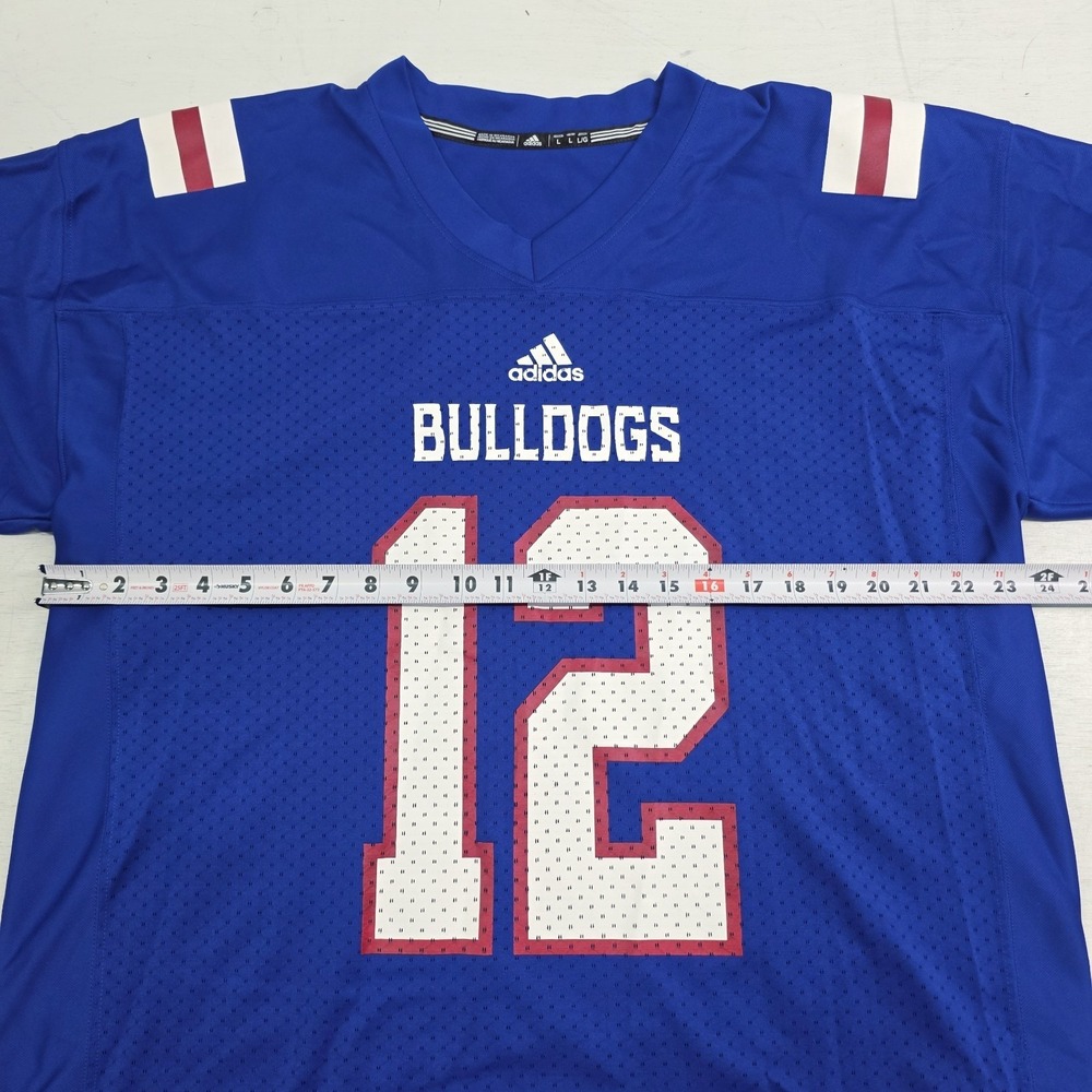 Adidas Louisiana LA Tech Bulldogs NCAA Collegiate Football Jersey Men's Sz L EUC - Picture 9 of 10